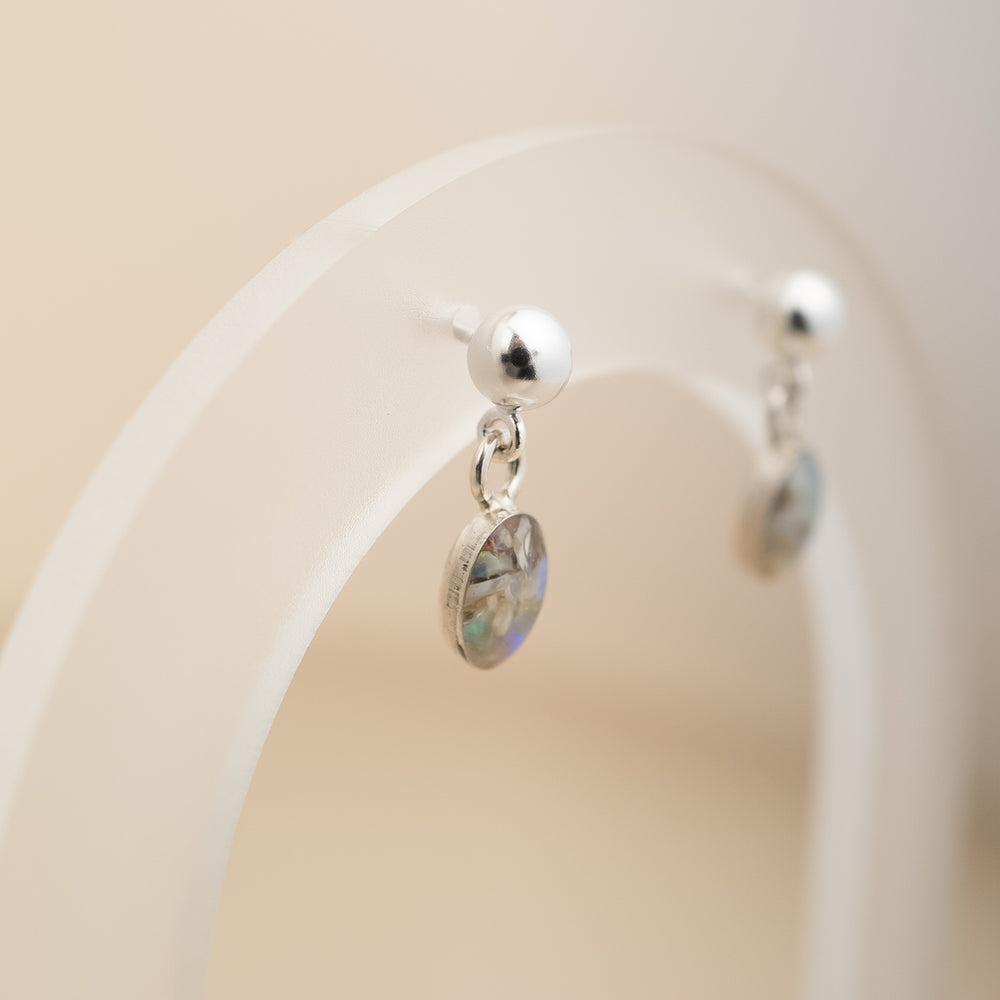 Opal Dangle Stud Earrings