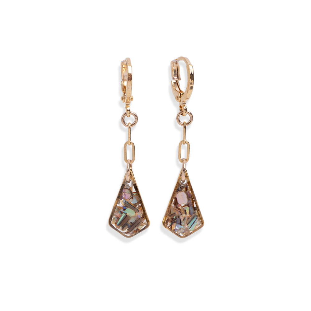 
                  
                    Abalone Dimond Dangling Earrings
                  
                