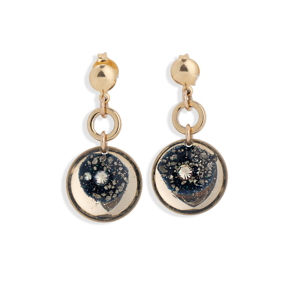 Dangling Eclipse Galaxy Earrings