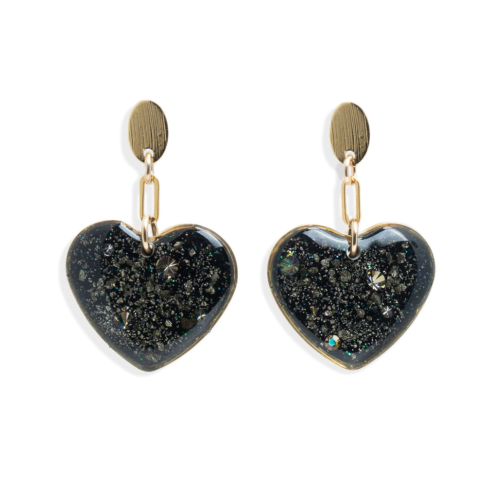 Statement Galaxy Heart Earrings