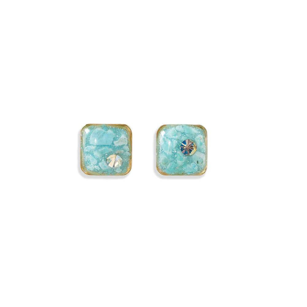 
                      
                        Square Blue Earrings
                      
                    