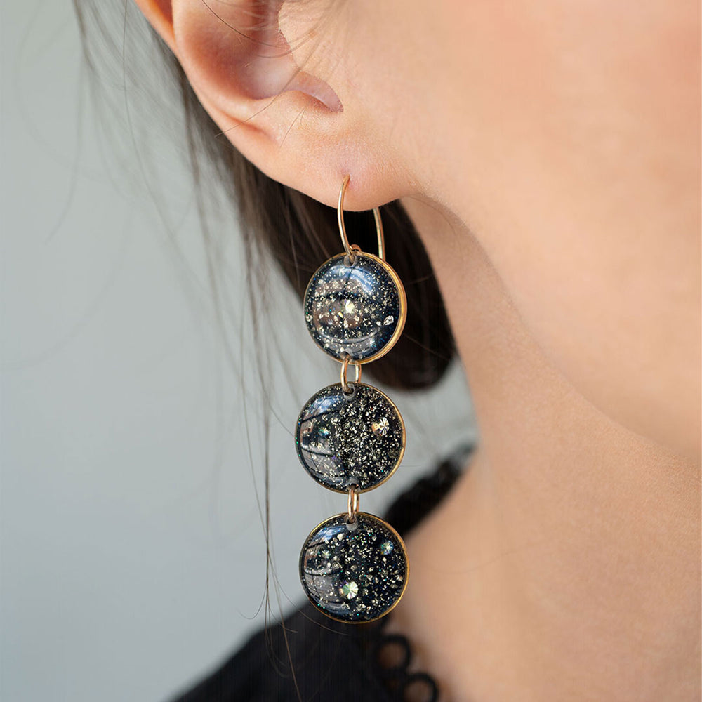 
                  
                    Statement Galaxy Round Earrings
                  
                