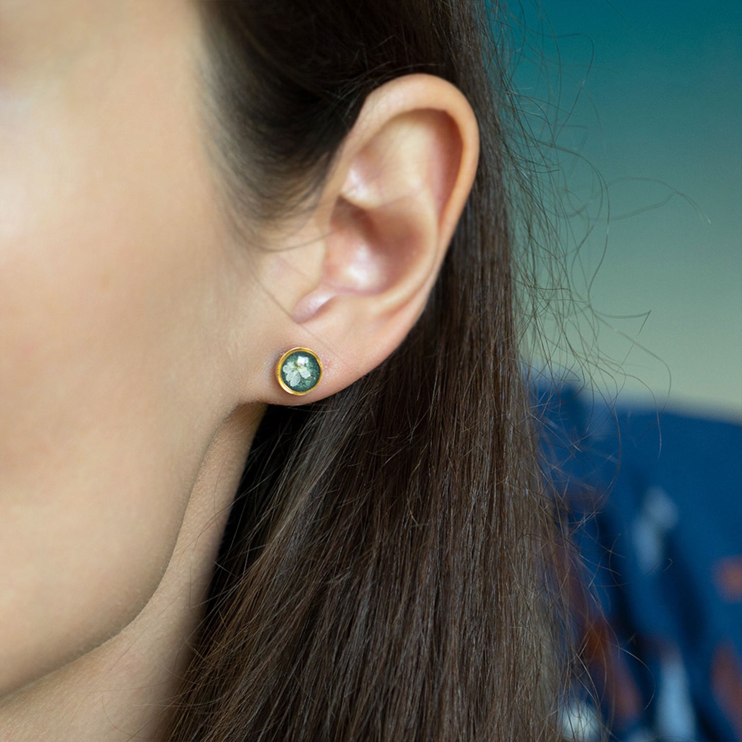
                  
                    Green Small Flower Earrings
                  
                