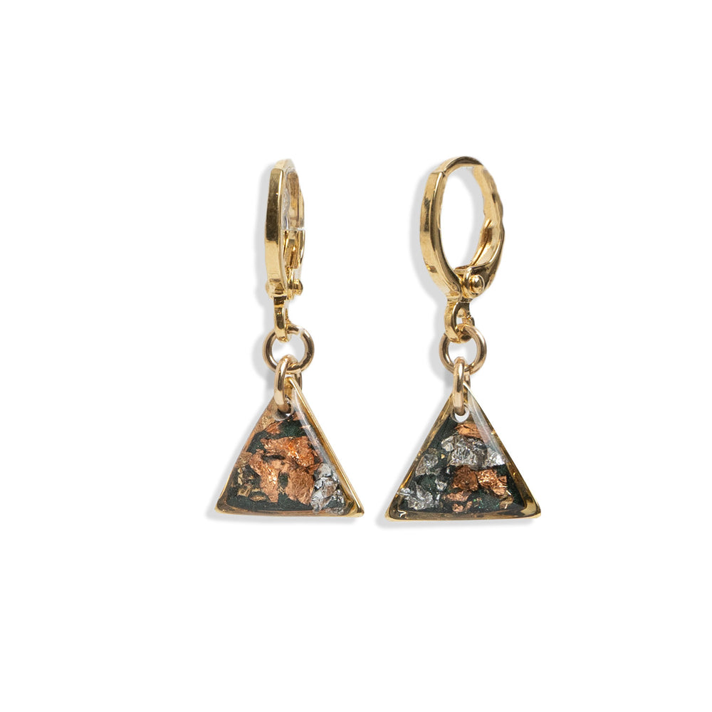 
                      
                        Fall Mix Triangle Huggie Earrings
                      
                    