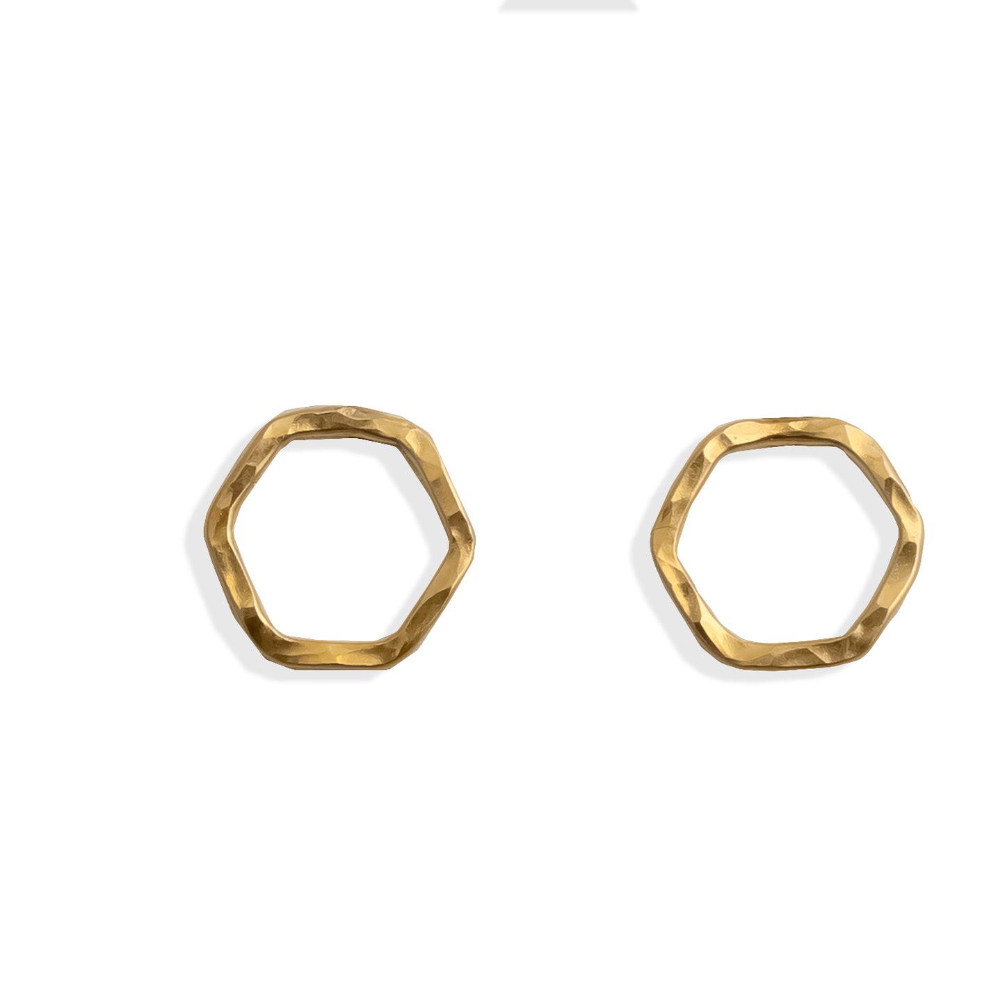 Hexagon Stud Earrings