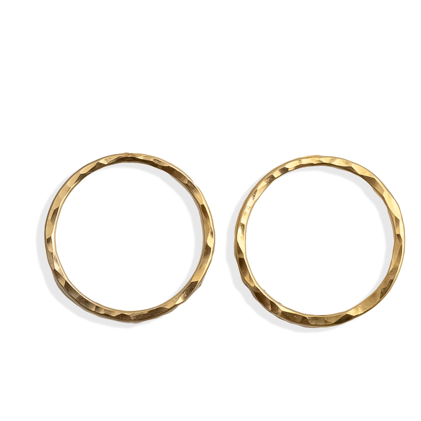 Open Circle Stud Earrings