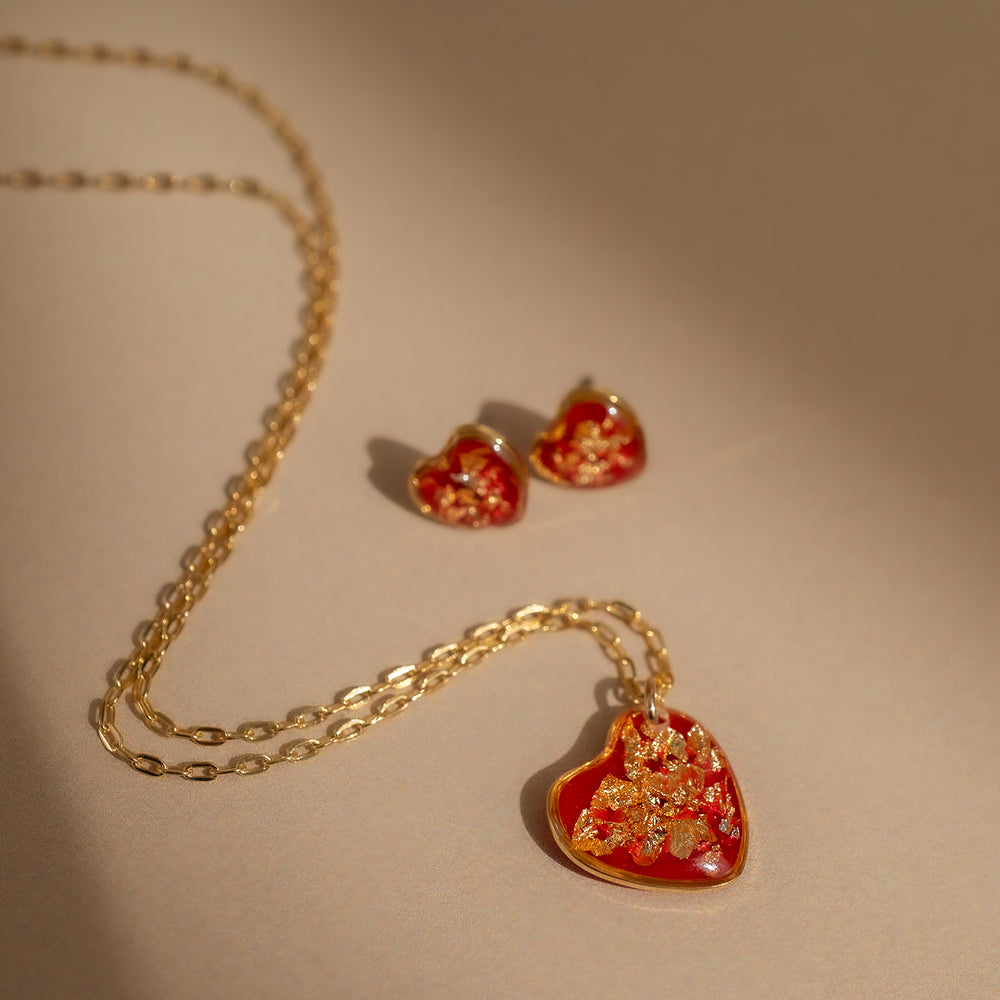 Foils Heart Necklace