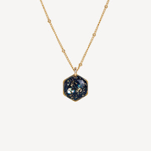 Small Hexagon Galaxy Necklace