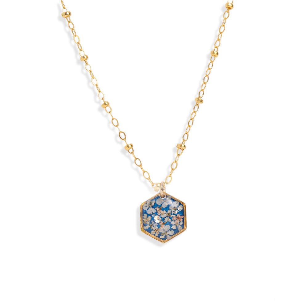 
                      
                        Hexagon Flower Necklace
                      
                    