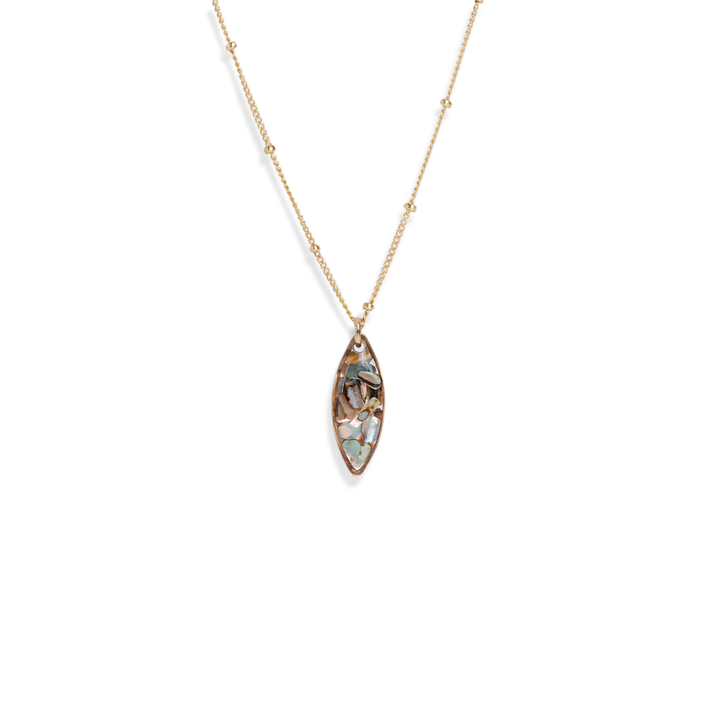 
                  
                    Oval Abalone Shell Necklace
                  
                