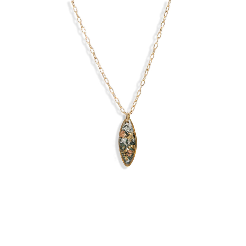 
                      
                        Oval Shimmer Foils Necklace
                      
                    