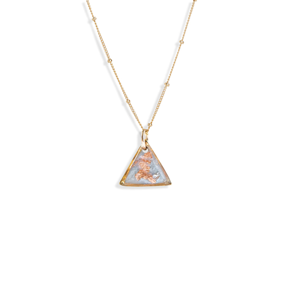 Dainty Triangle Vanilla Sky Necklace