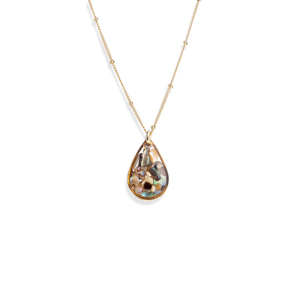 Teardrop Abalone Shell Necklace