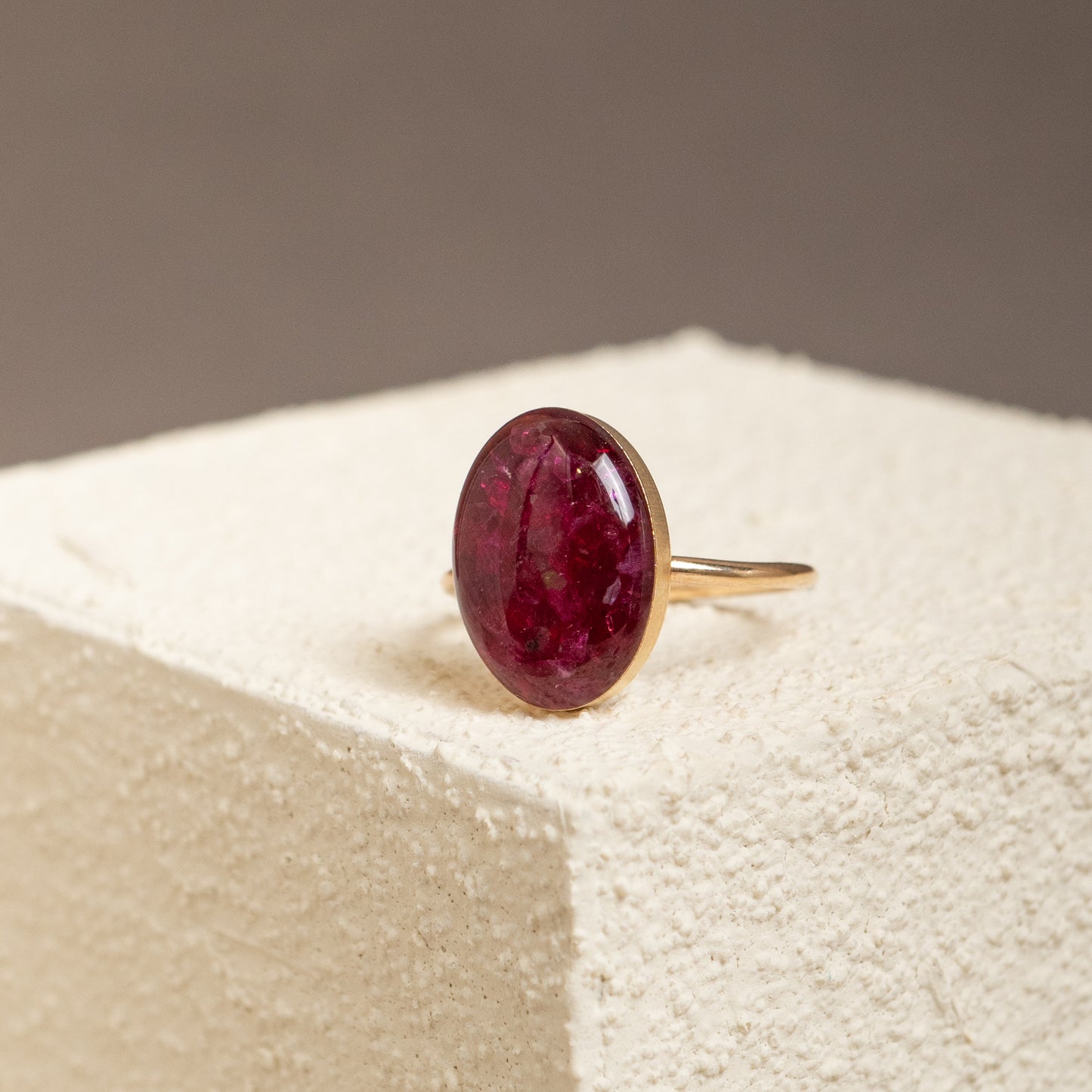 Statement Oval Ruby Ring