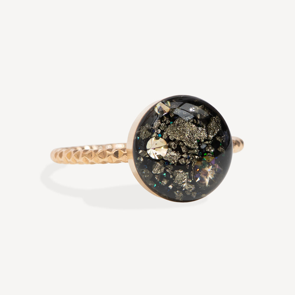 textured band galaxy ring