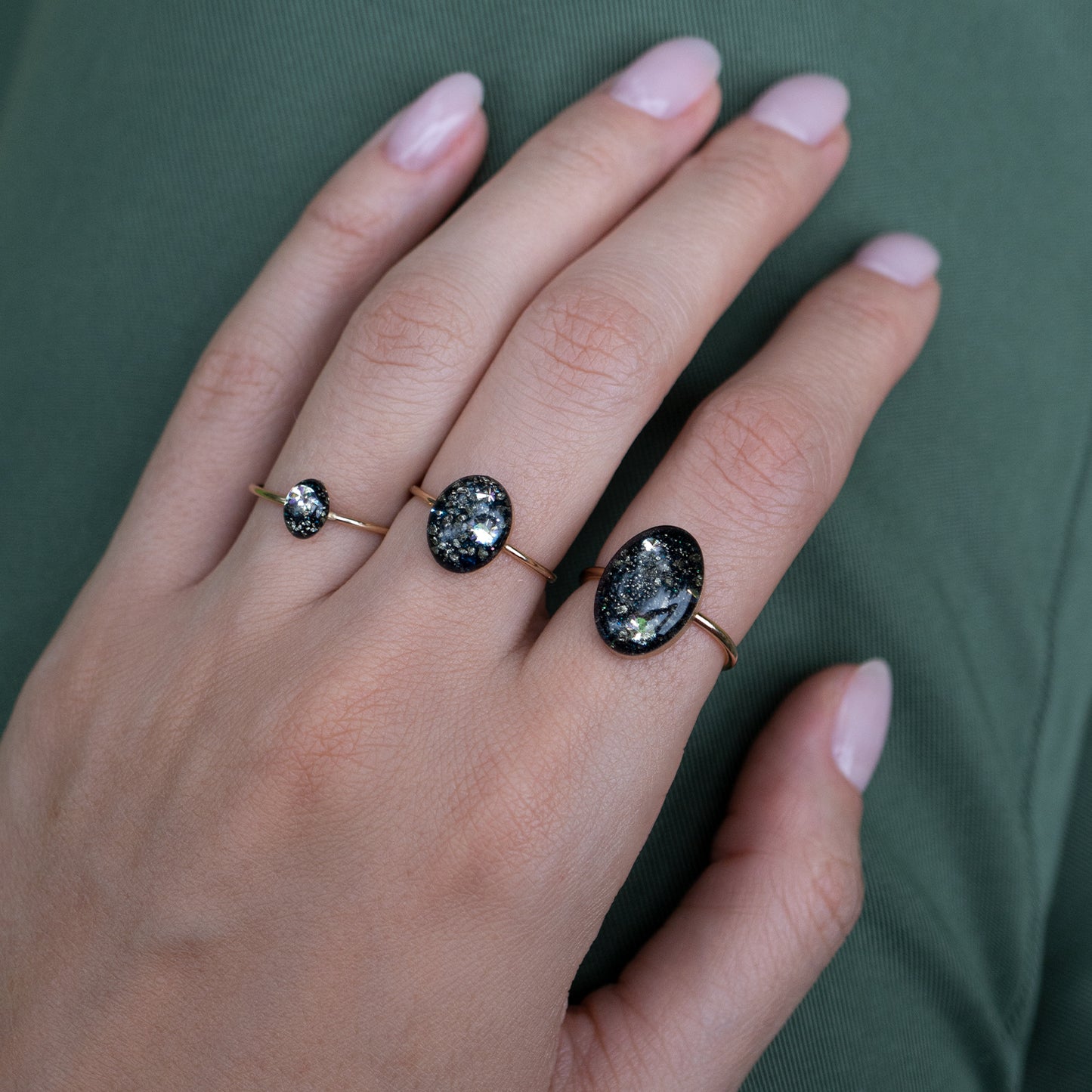 
                  
                    Statement Oval Galaxy Ring
                  
                