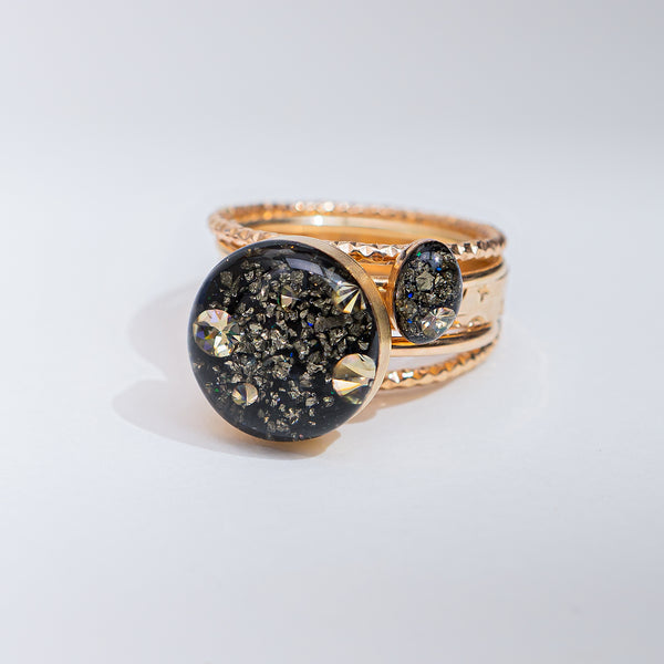 Statement Round Galaxy Ring