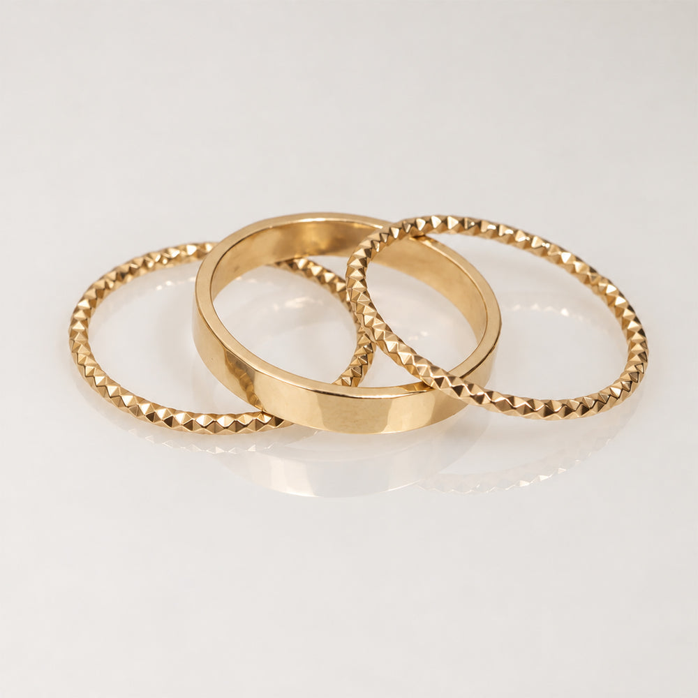 Disco Stacking Ring Set