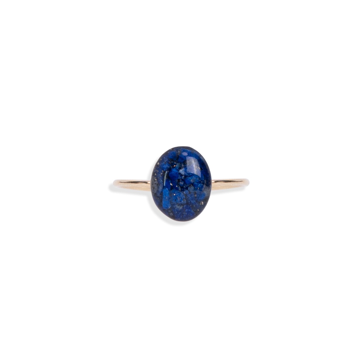 Delicate Oval Lapis ring