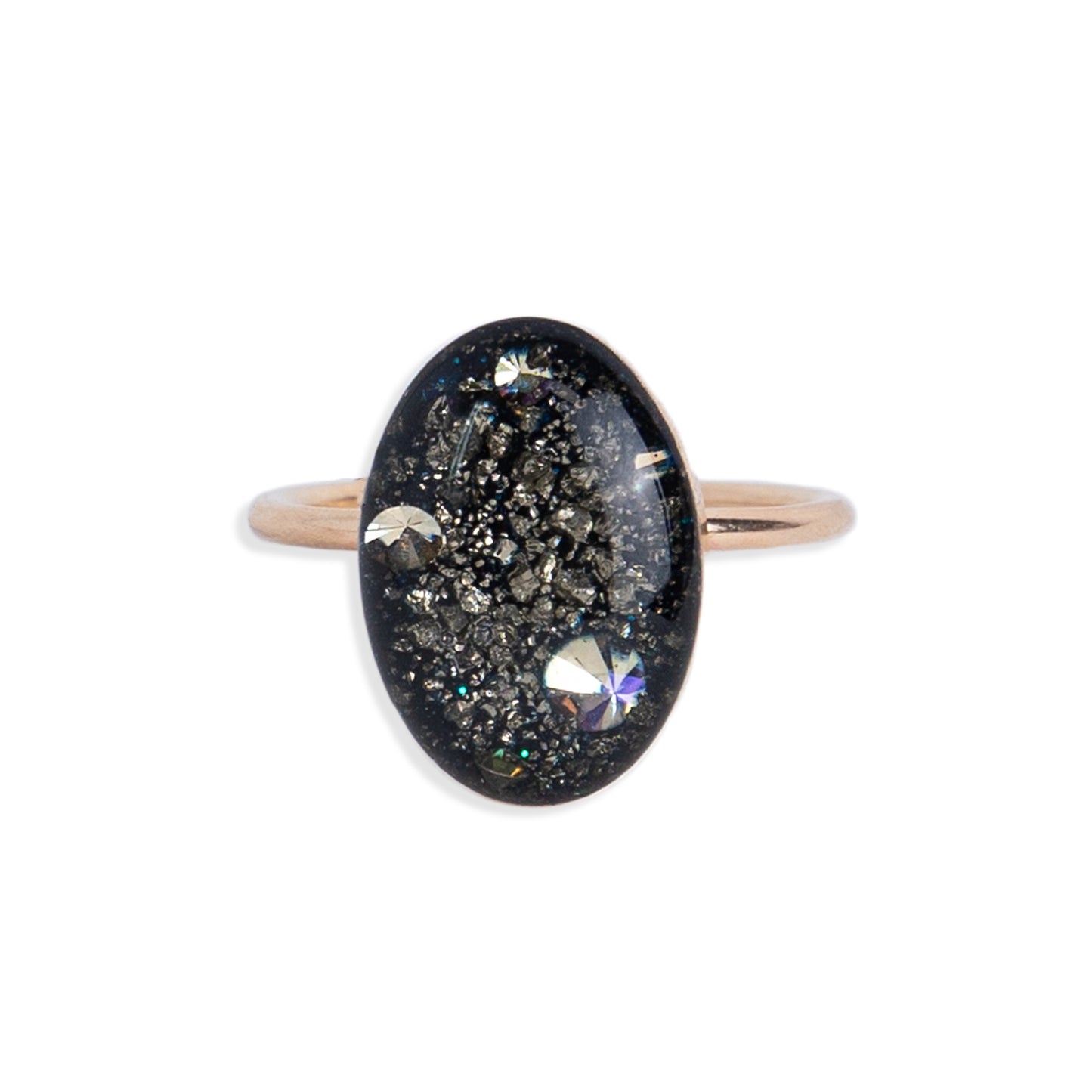 Statement Oval Galaxy Ring