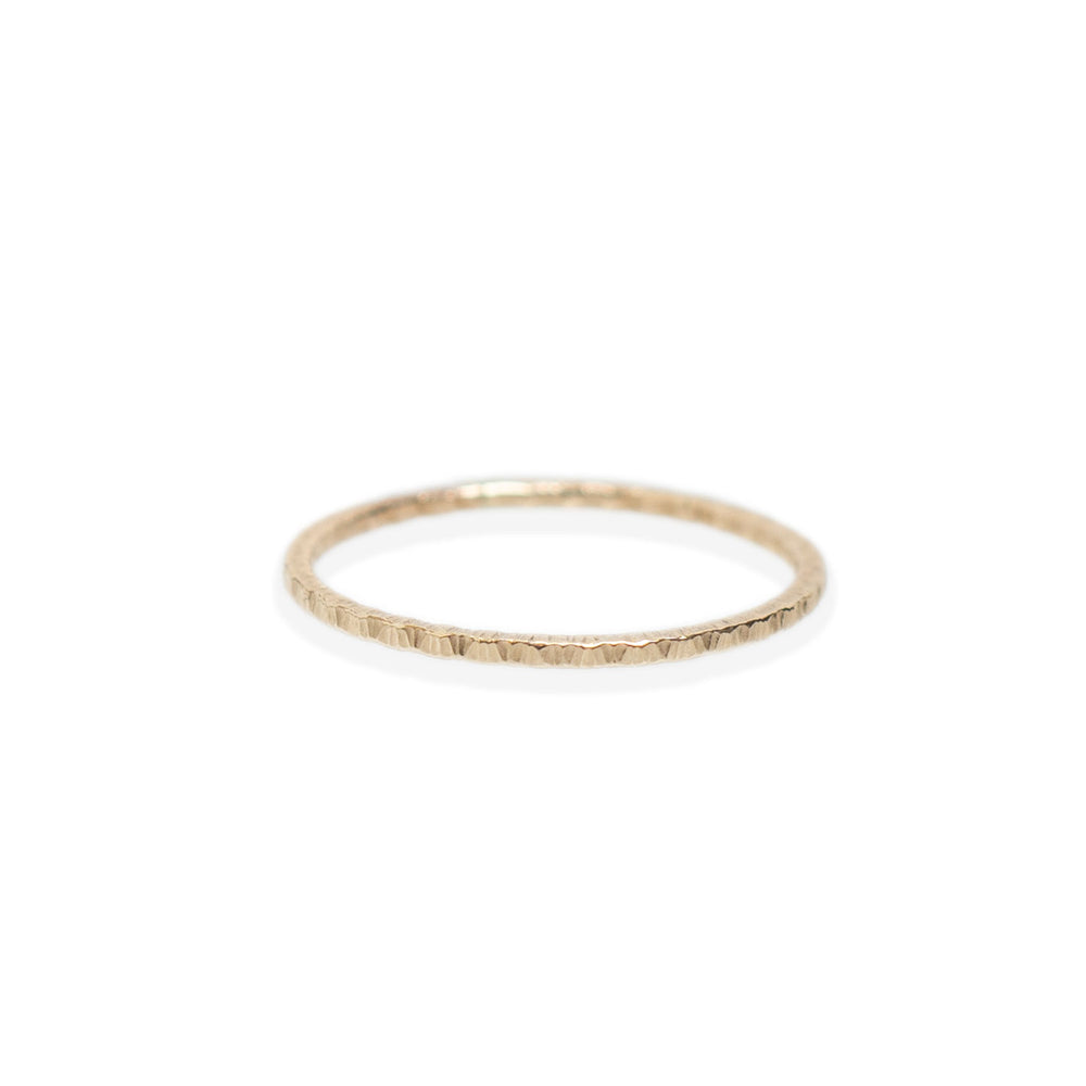 
                  
                    Textured Oat Grain gold filled stacking ring
                  
                