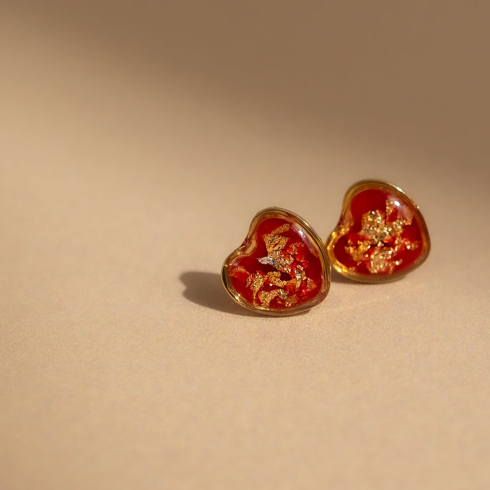 Heart Stud Earrings