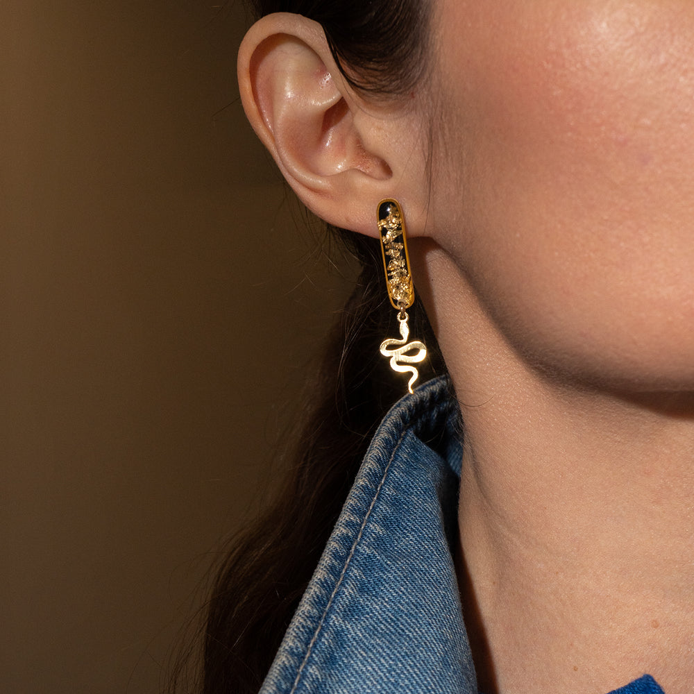 
                      
                        Snake Dangle Earrings
                      
                    