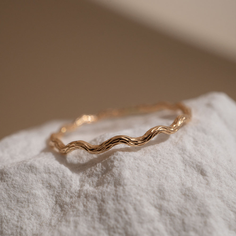 Snake Skin Textured Ring