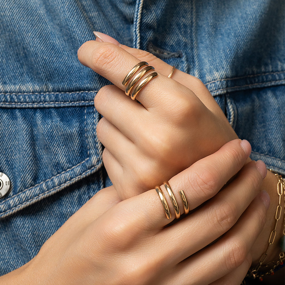 
                      
                        Bold Coil Ring
                      
                    