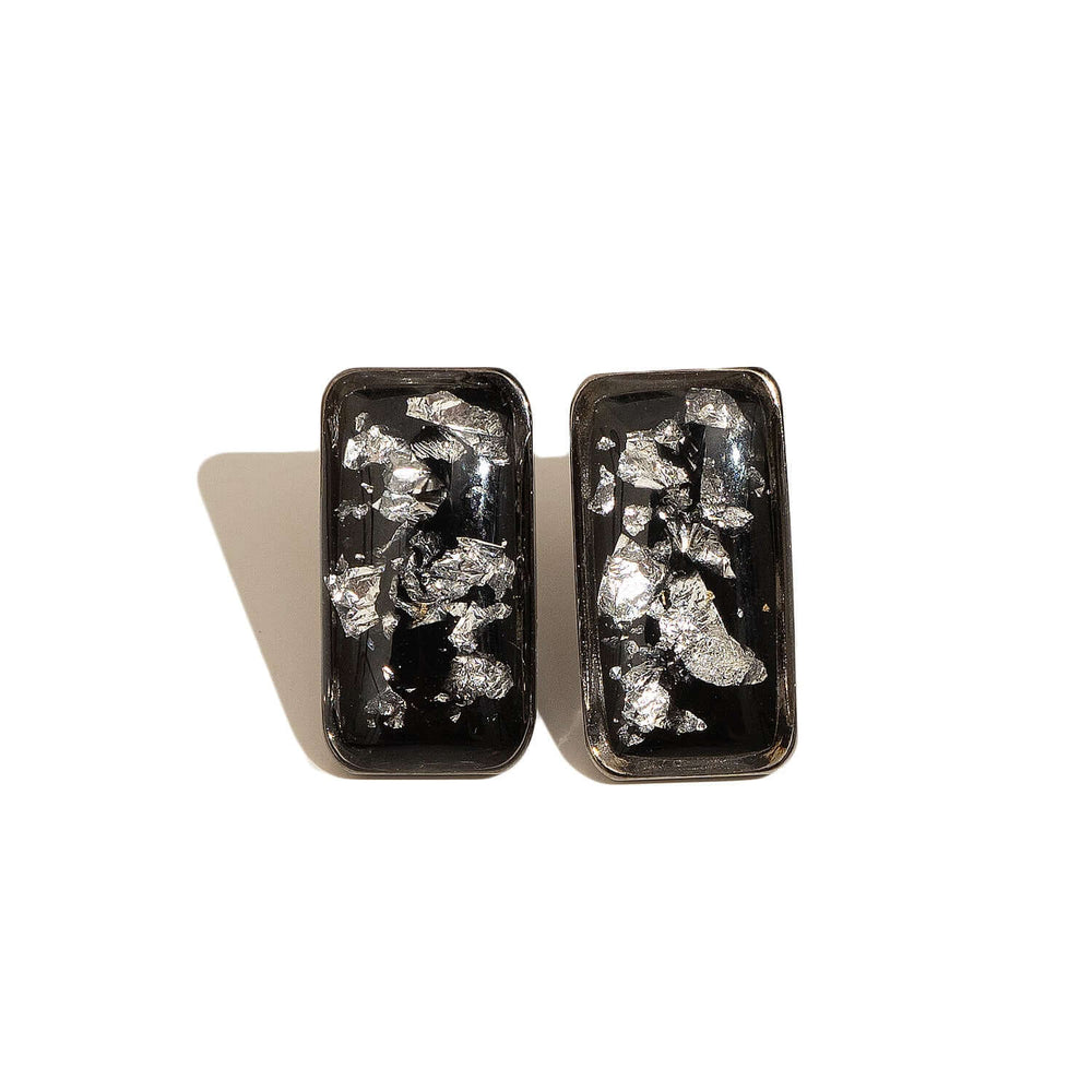 Bar Studs in Metal Black - Kate Koel