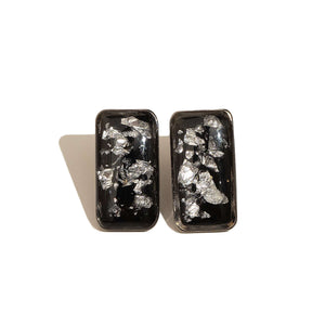Bar Studs in Metal Black - Kate Koel