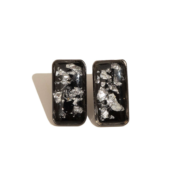 Bar Studs in Metal Black - Kate Koel