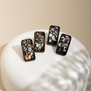 Bar Studs in Metal Black - Kate Koel