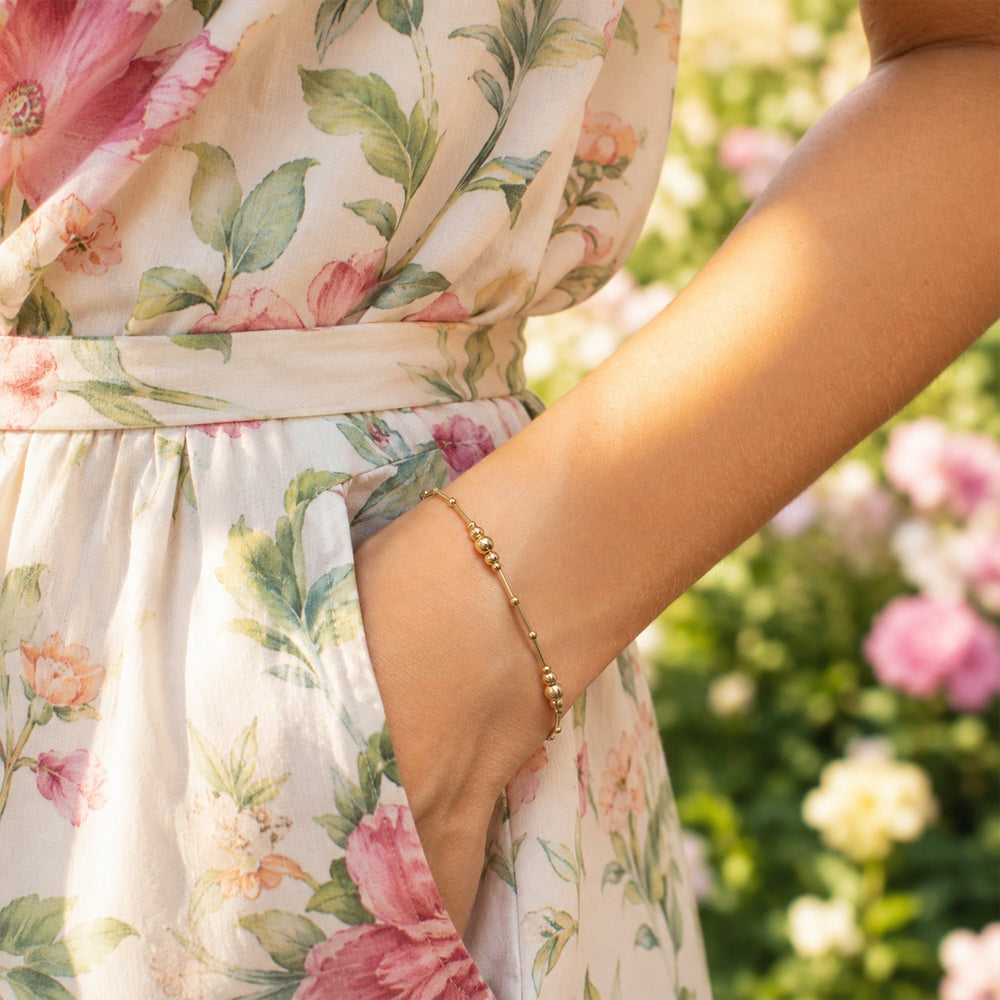 Beaded Gold Filled Bracelet