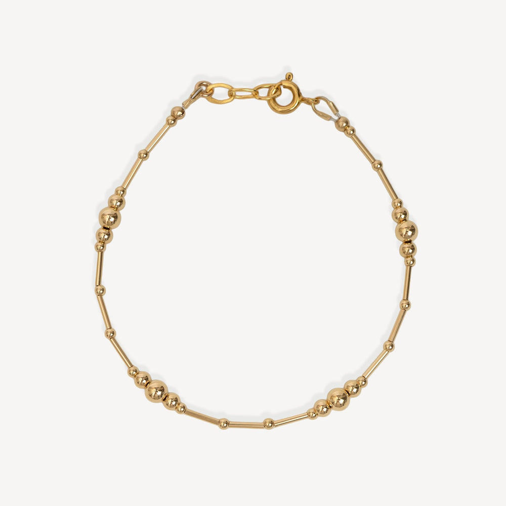 Beaded Gold Filled Bracelet