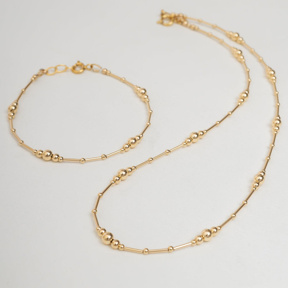 Beaded Gold Filled Bracelet
