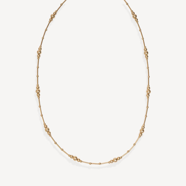Beaded Gold Filled Necklace
