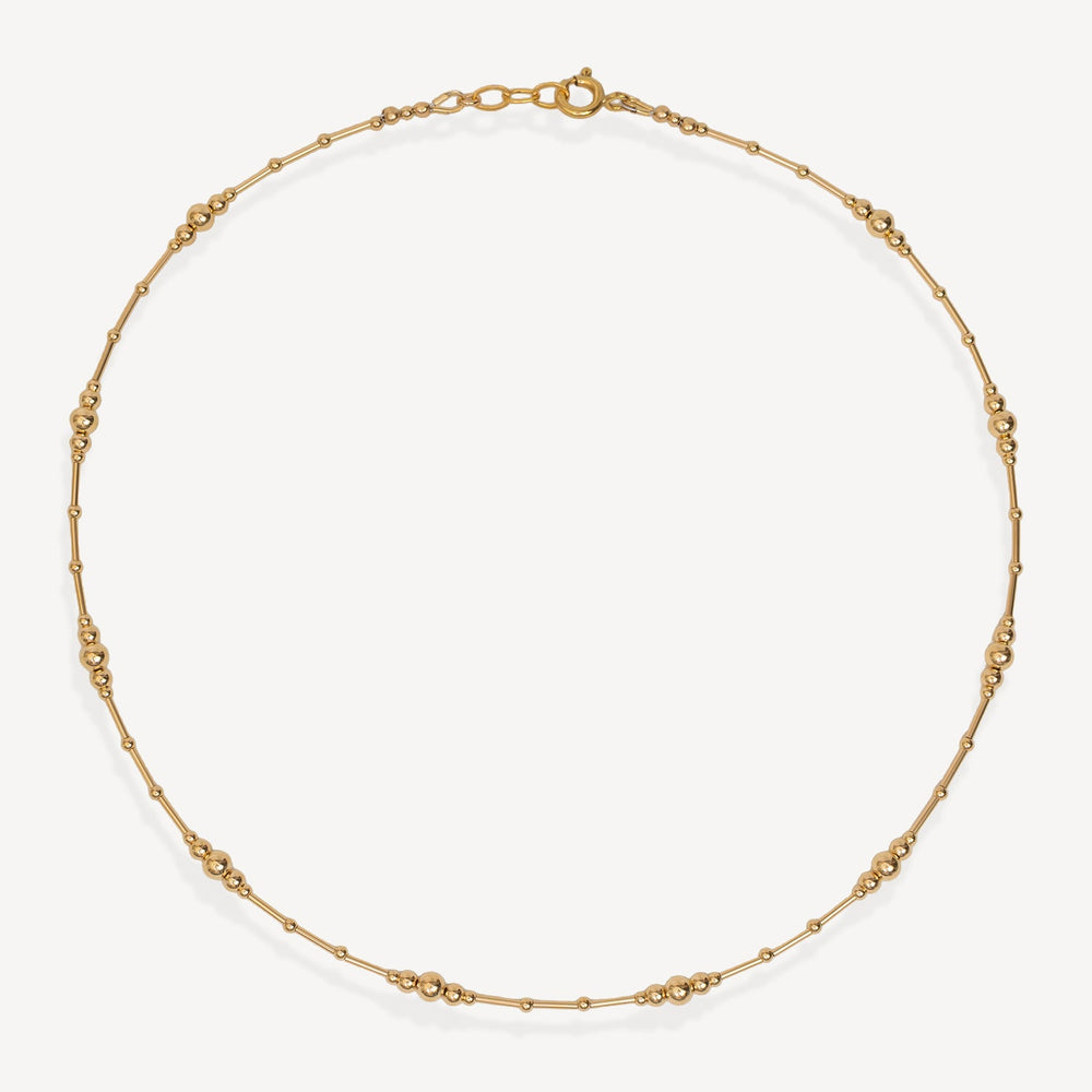 Beaded Gold Filled Necklace
