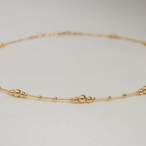 Beaded Gold Filled Necklace