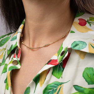Beaded Gold Filled Necklace