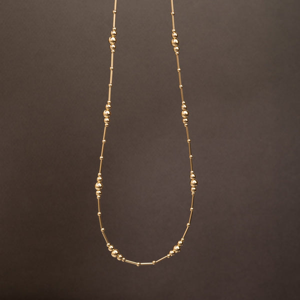 Beaded Gold Filled Necklace