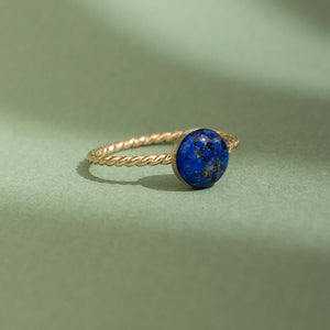 Blue Lapis Twist Ring - Kate Koel