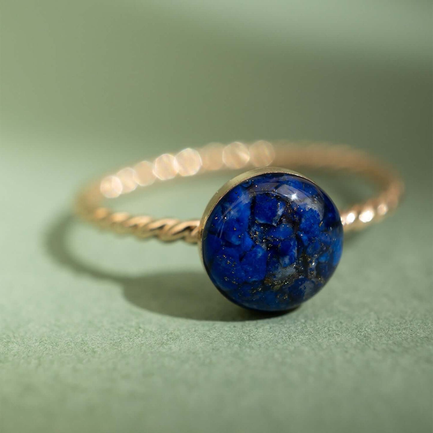 Blue Lapis Twist Ring - Kate Koel