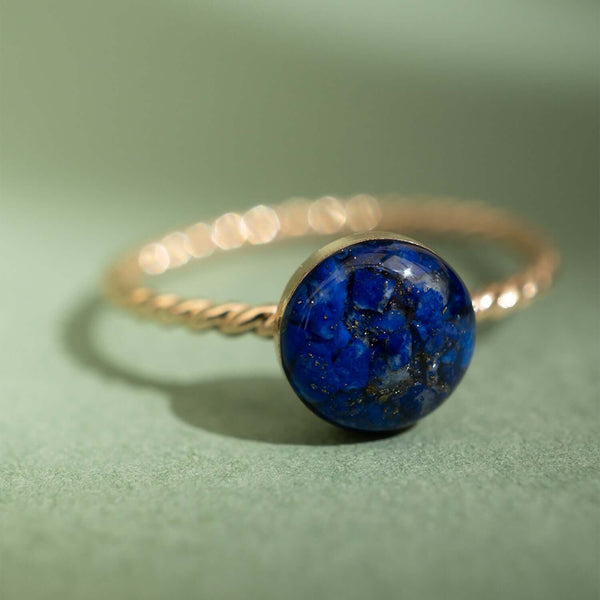 Blue Lapis Twist Ring - Kate Koel