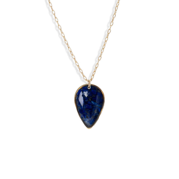 Blue Teardrop Necklace - Kate Koel