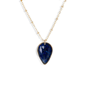 Blue Teardrop Necklace - Kate Koel