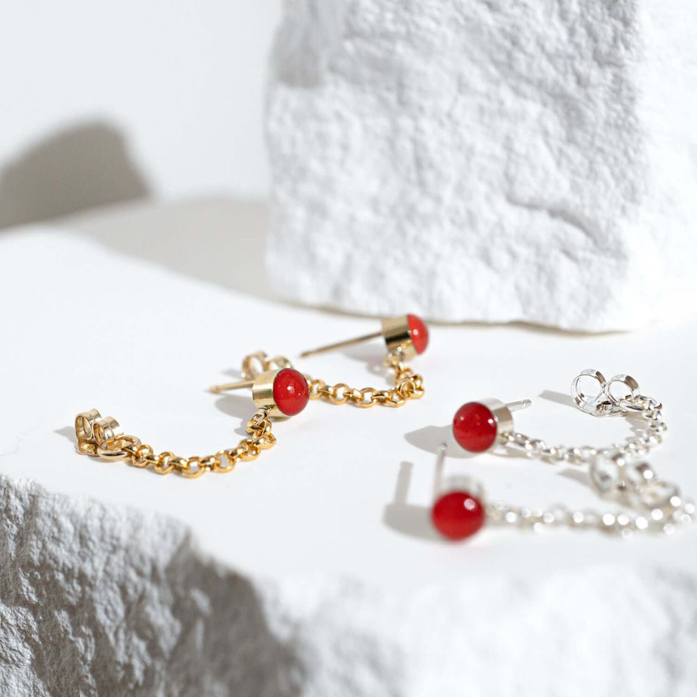 Color pop front to back earrings - Kate Koel