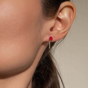 Color pop front to back earrings - Kate Koel