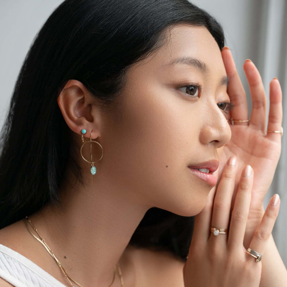 Color pop front to back earrings - Kate Koel