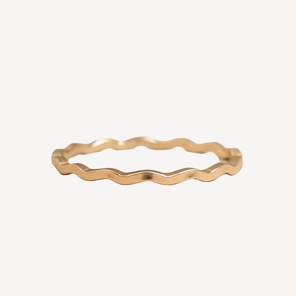 Dainty Gold Square Ring - Kate Koel